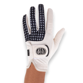 Seamus x Clinch Golf Black and White Houndstooth Glove